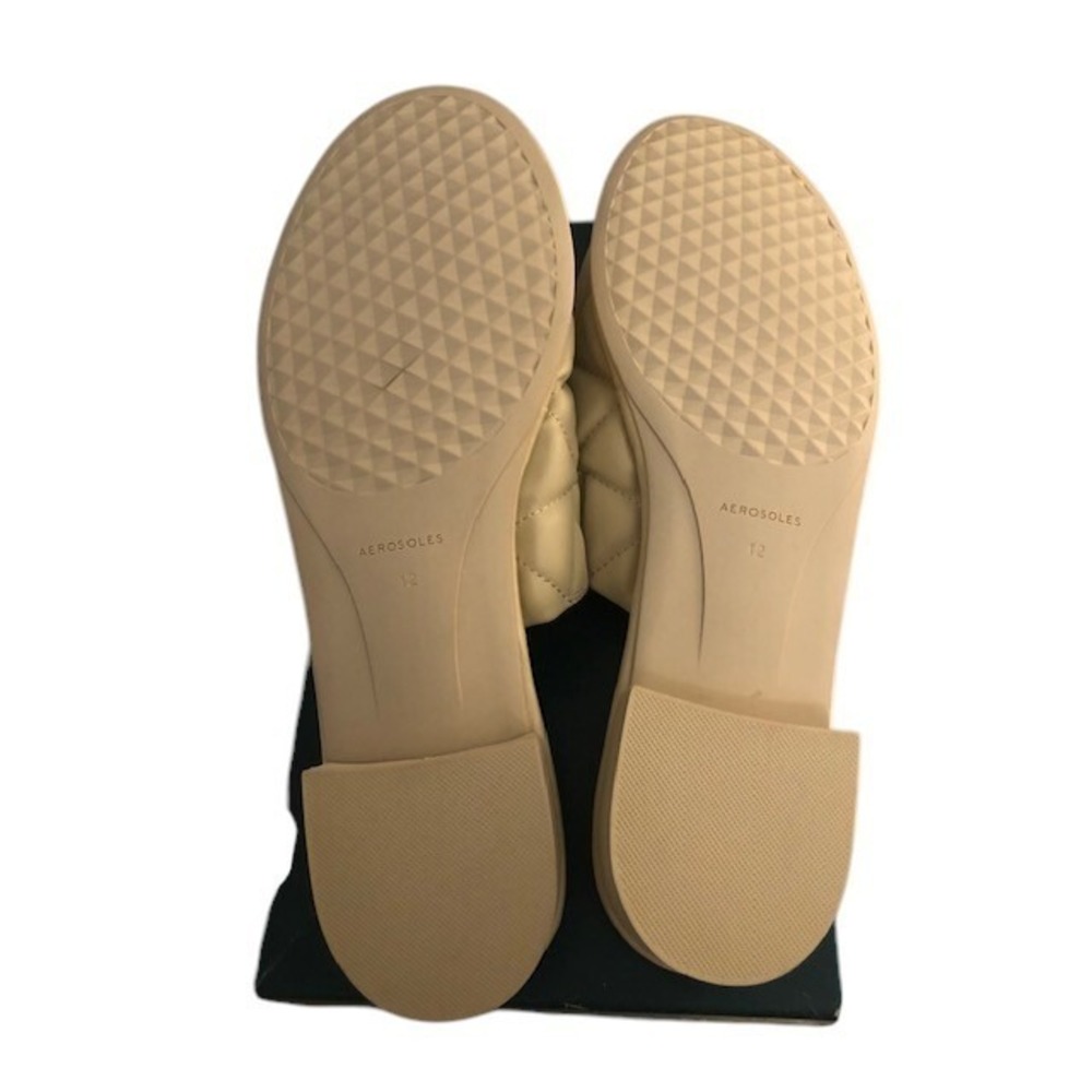 AEROSOLES Slide Sandels Woman's 12M Ivory JASPER elegant beachy Coastal New - Picture 6 of 8
